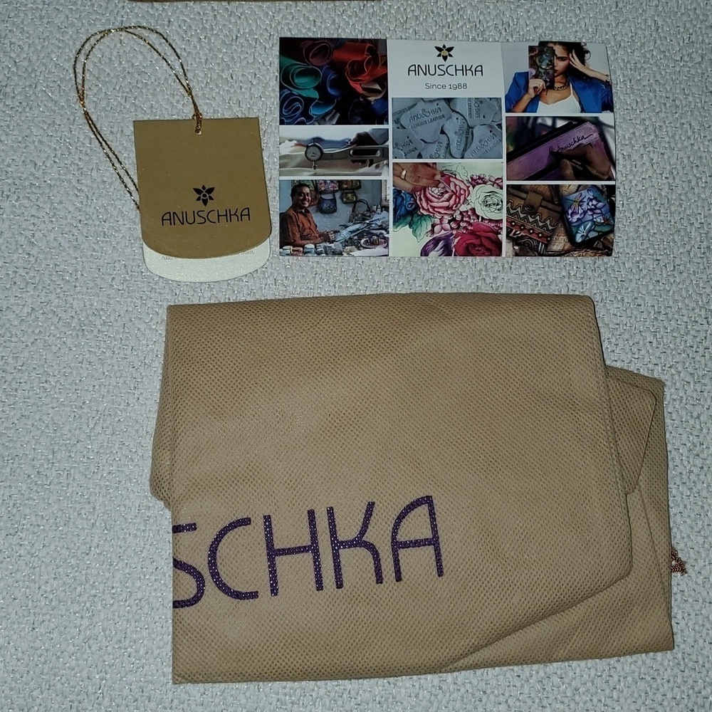 NWT Anuschka Butterfly Hobo Shoulder Bag Purse - Picture 10 of 16
